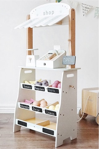 Banco del mercato TechKidz - In legno - Con carrello