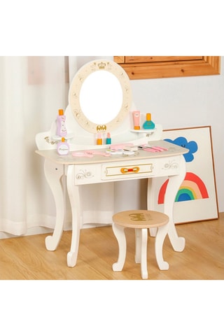 Parrucchiera TechKidz - In legno - Con sgabello e accessori