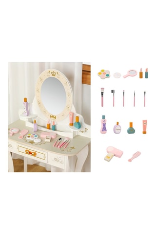 Parrucchiera TechKidz - In legno - Con sgabello e accessori