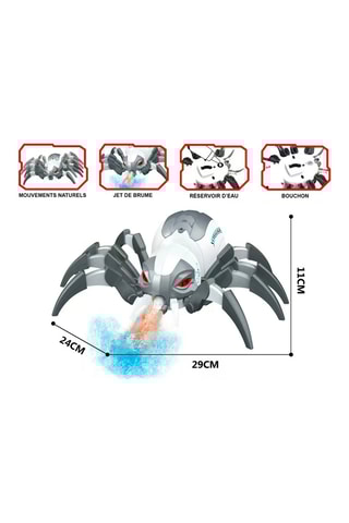 Aranha comandada TechKidz Névoa em spray