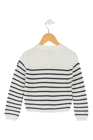 Vest Iseo - Wit en Indigoblauw - Terre de Marins