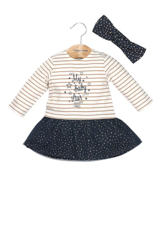 Vestido bimateria - Blanco - Terre de Marins