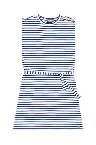 Vestido Ronron - Crudo y azul noche