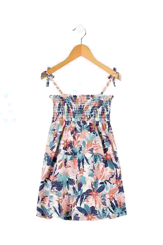 Vestido Pariya - Rosa y blanco