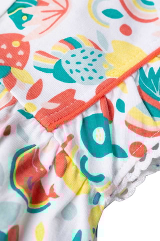 Vestido Loula - Blanco y azul - Terre de Marins