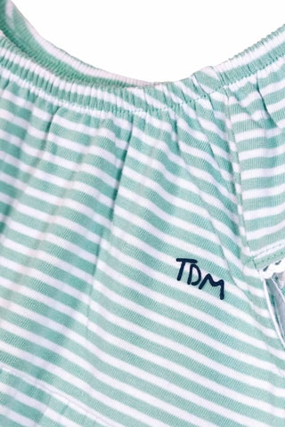 Vestido Robyne - Blanco y verde 