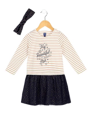 Vestido bimateria - Blanco - Terre de Marins