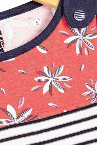 Tuniek Weby  Wit en Marineblauw - Terre de Marins