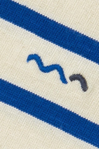 Camiseta Ecohok - Crudo y azul