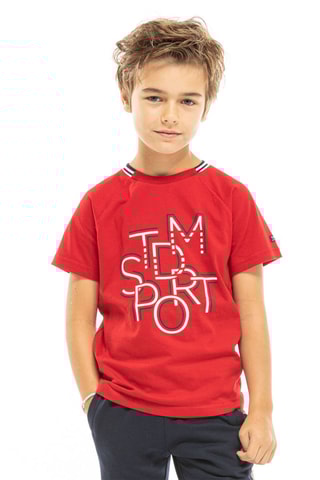 T-shirt Seldro Rood - Terre de Marins