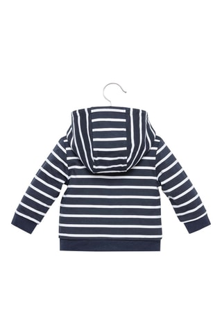 Sudadera con capucha Padenou - Índigo y blanco