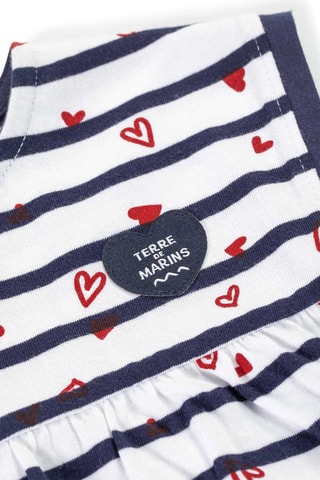 Vestido y leggings Shadi - Blanco e índigo