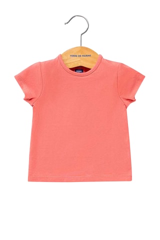 Camiseta y pelele - Rojo y beige