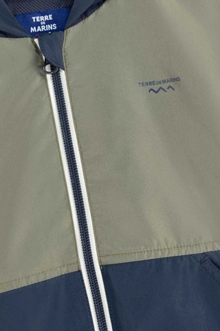 Cortavientos con capucha - Índigo