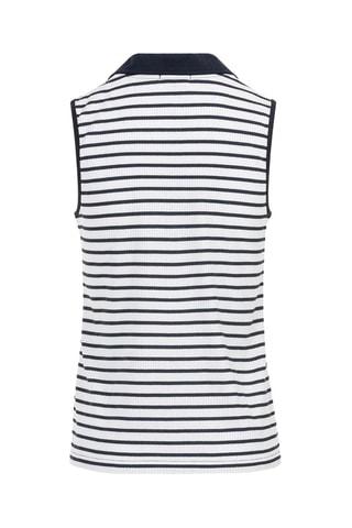 Top - Índigo y blanco