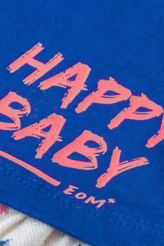 Vestido y cinta para el pelo - Azul rey y blanco