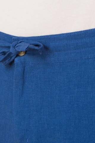 Bermudas de linho - Azul