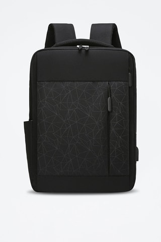 Sac à dos connecté - Coton - Noir