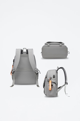 Sac à dos connecté - Coton - Gris