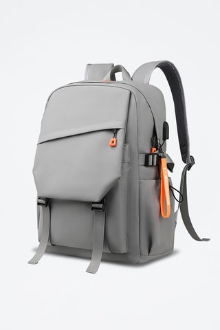 Sac à dos connecté - Coton - Gris