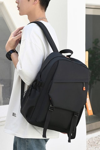 Sac à dos connecté - Coton - Noir