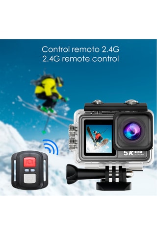 Sportcamera - Dubbel LCD-scherm - 24 accessoires meegeleverd