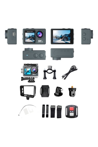 Sportcamera - LCD Scherm - Meegeleverde accessoires