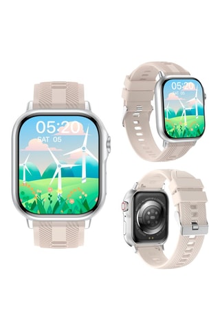 Montre connectée - Compatible Android et IOS - Beige