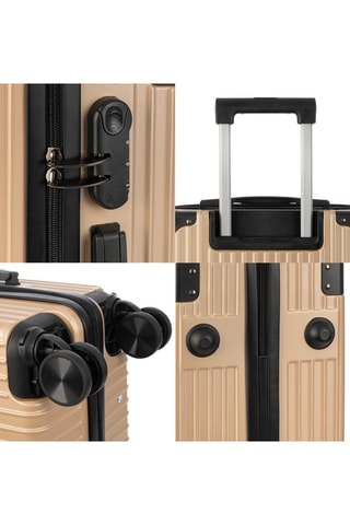 Set van 3 Trolleys (S/M/L) - goudkleurig