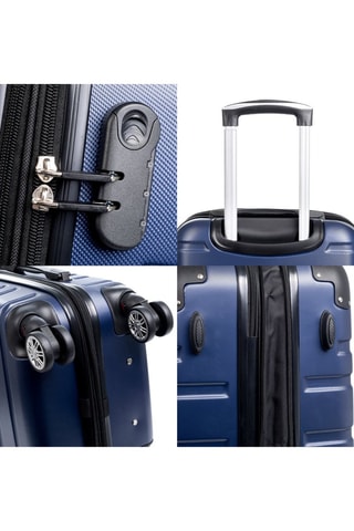 Set de 3 valises - ABS - Bleu