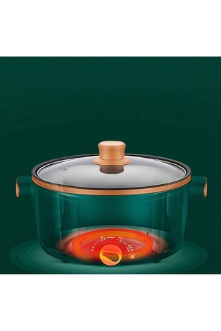 Marmite vapeur électrique multifonction - Vert - 2,5 l