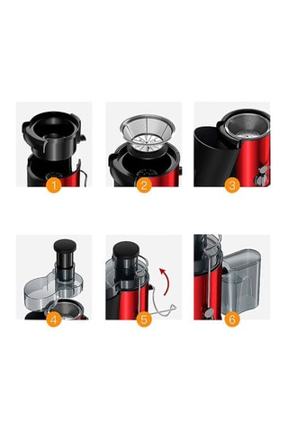 Extracteur de jus - Rouge - 0,5 l