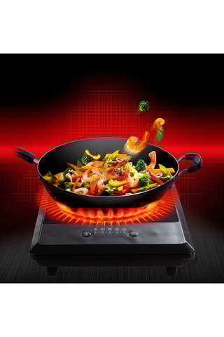 Plaque à induction en cristal - Noir