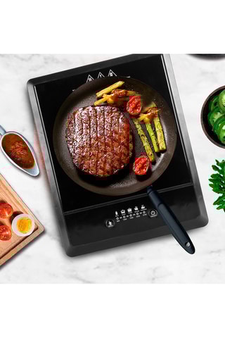 Plaque à induction en cristal - Noir