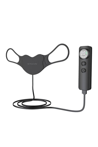 Maschera labbra con luce LED - Nero