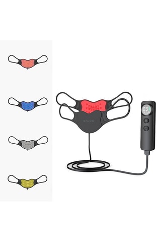 Maschera labbra con luce LED - Nero