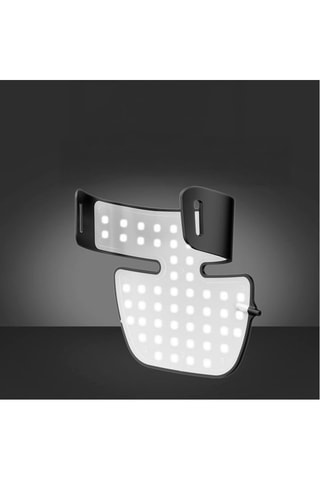 Maschera viso con luce LED - Nero