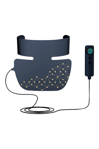 Maschera viso con luce LED - Nero