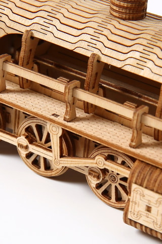 Puzzle 3D train à vapeur en bois - 282 pièces - Dès 14 ans