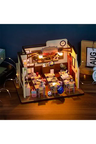 Maquette 3D Salle de classe LED en bois - Dès 14 ans