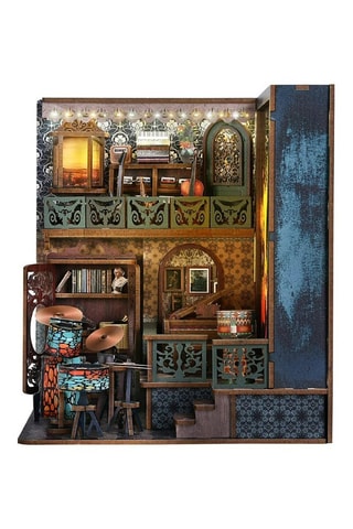 Maquette 3D Explosion de notes LED en bois - Dès 14 ans