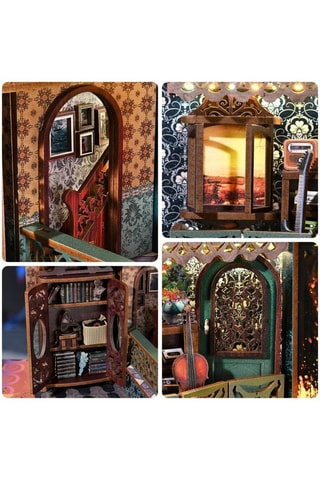 Maquette 3D Explosion de notes LED en bois - Dès 14 ans