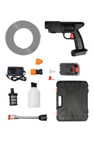 Pistolet de lavage haute pression sans fil - 300 W - 10 accessoires - Mallette de rangement