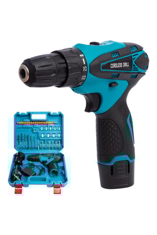 Elektrische Boormachine - 12 V - 24 accessoires - Opbergkoffer