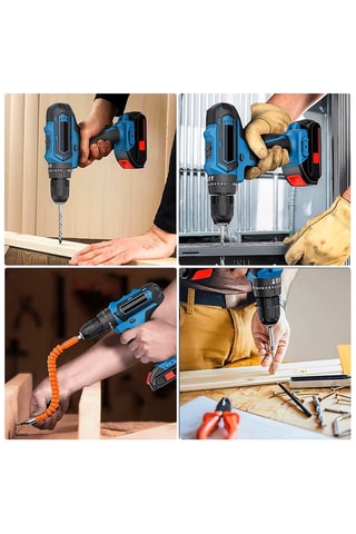 Elektrische Boormachine - 21 V - 24 accessoires - Opbergkoffer