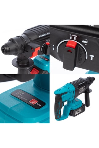 Boorhamer en Haakse Slijpmachine - 21 V - Opbergkoffer