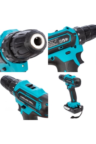 Set van 4 Elektrische Gereedschapsstukken - 21 V - Opbergkoffer