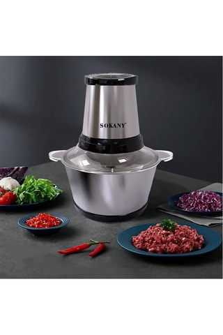 Hachoir électrique en acier inoxydable - 2 l - 300 W