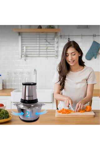 Hachoir électrique en acier inoxydable - 2 l - 300 W