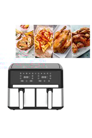 Friteuse à air en acier inoxydable - 3000 W - 10 l